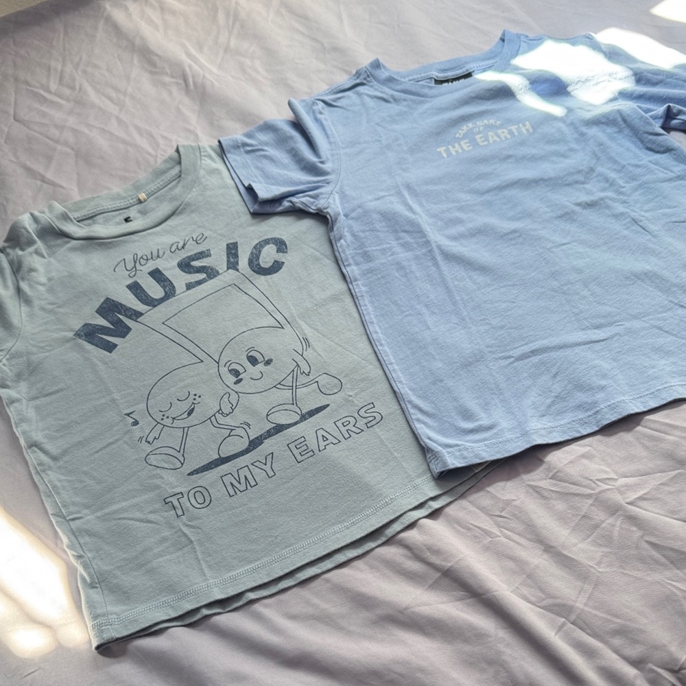 Cotton On Kids Blue Graphic T-Shirts Set